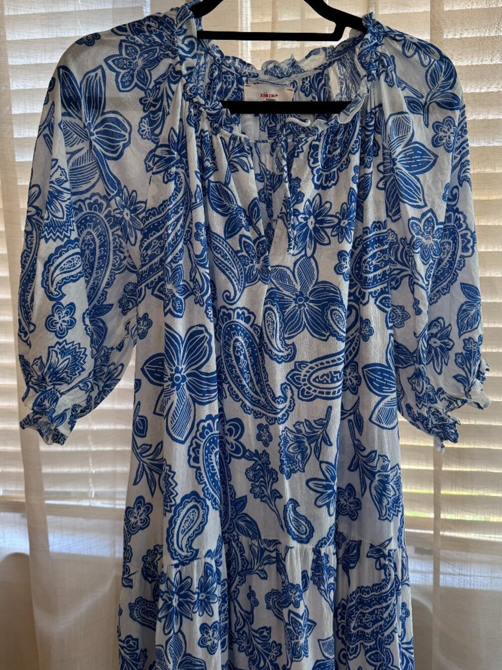 Xirena Lyta Dress in Santorini Blue Paisley | Medium - Picture 6 of 11